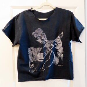 Vintage 90s Django Reinhardt Jazz Graphic T-shirt WIlliam Gottlieb